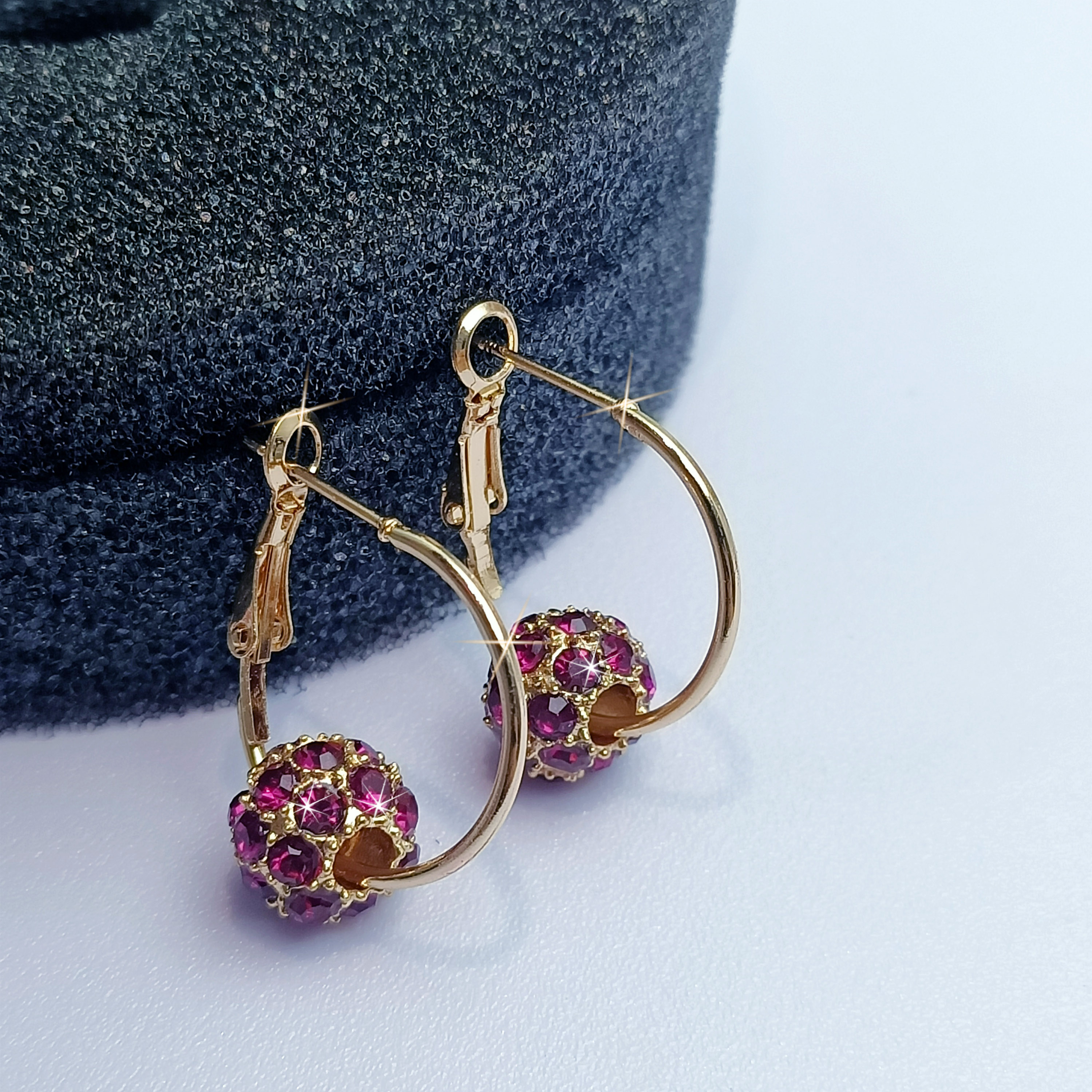 aretes de mujer modernos 2022 pendientes colgantes pendientes boda pendientes cristal Pendientes colgantes de circón para mujer, aretes de , joyas brillantes para boda, betrothales, novia, de cumpleaños: Rosa