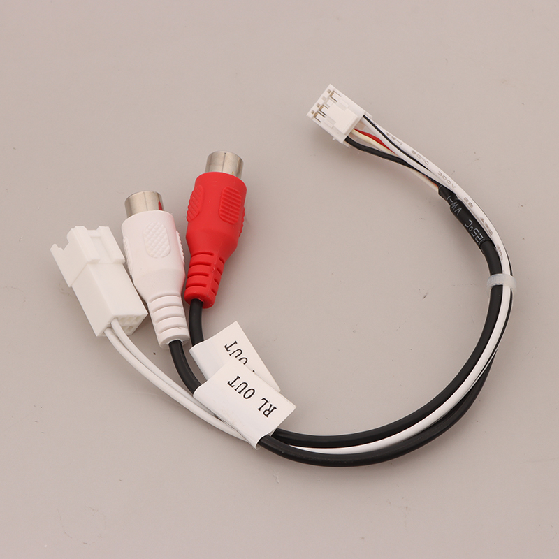 8P RCA RR RL Audio Output Male\Female Plug Cable Android Car Radio Multimedia Universal TS10 TS18 8581 FYT7862S FYT9863