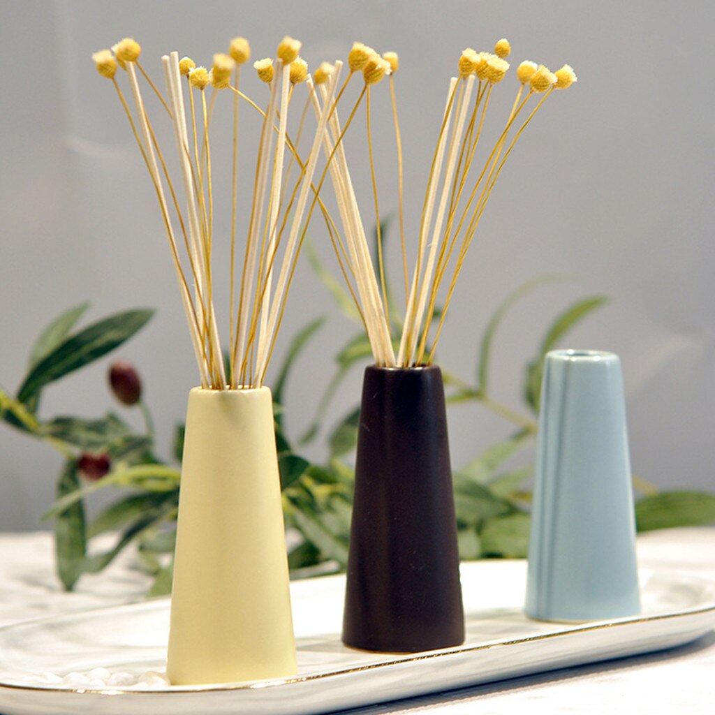 Riet Olie Diffusers met Natuurlijke Stokken Glazen Fles en Geparfumeerde Olie 30 ML Goedkope Fles DIY Glazen Fles Mini Containers