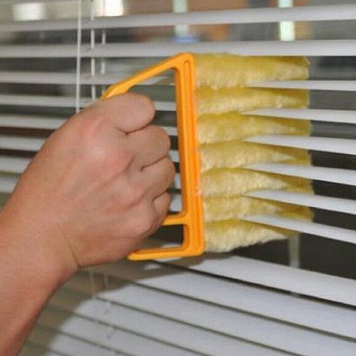 De de microfibra veneciano ciego hoja ventana cepillos de limpieza limpiador de ventana acondicionado plumero limpiar cepillo