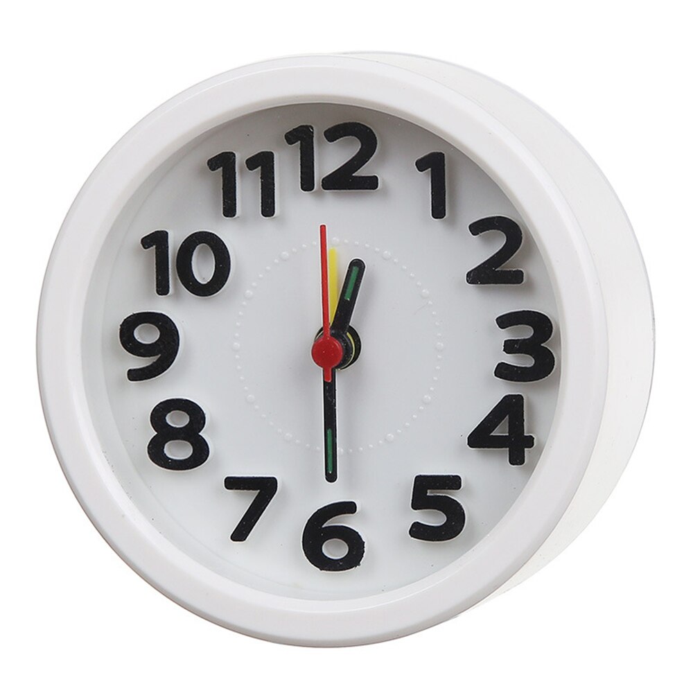 Silent Alarm Clock 5 Minutes Wake Up Clocks Silent Sweep Student Awaken Clock Bedroom Desktop Home Decoration Simple: Style C1
