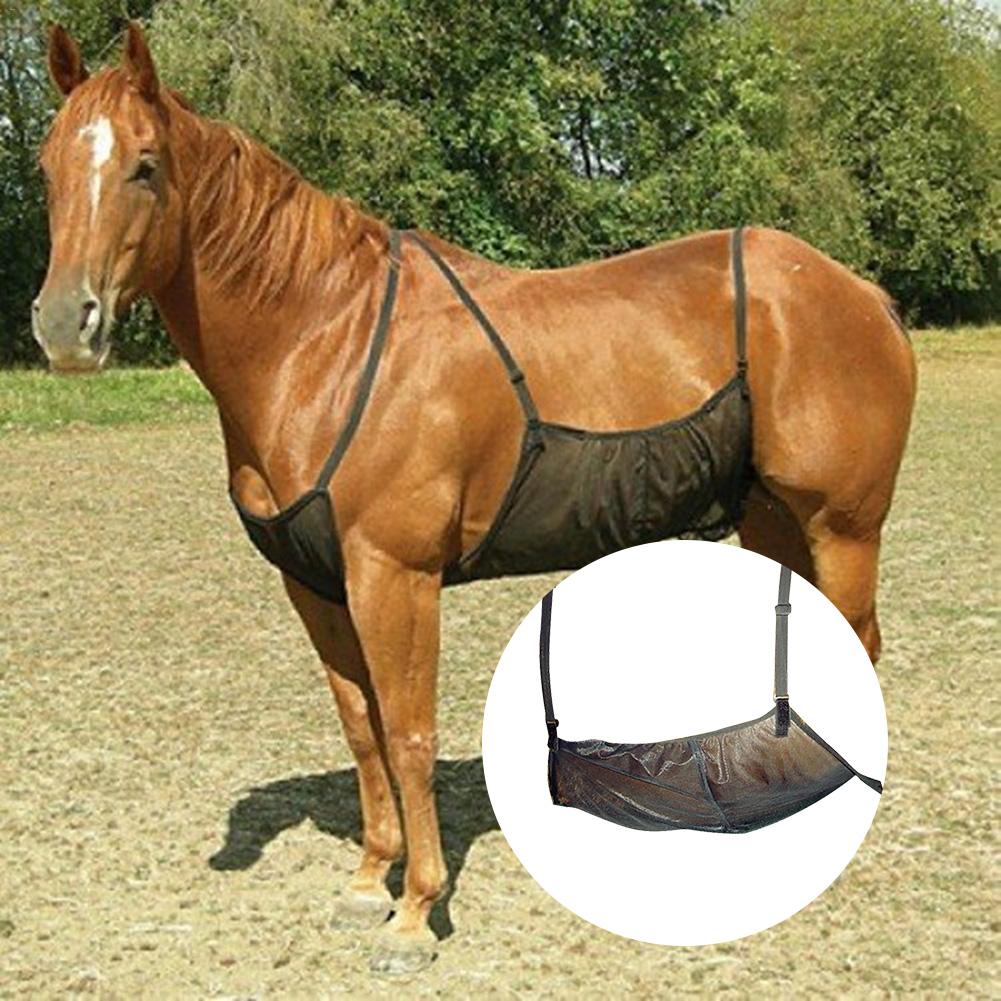 Cubierta protectora de Abdomen de caballo equipo de caballos al aire libre Red antimosquitos cómodo transpirable Anti-rasguño de malla de protección