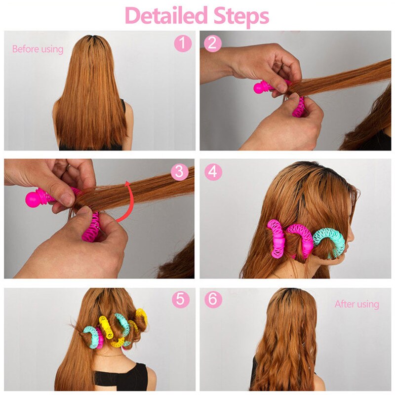 Magie Curler Haar Rollen Locken Rolle Glück Donuts Lockiges Haar Styling Rolle Frisur Magie Bendy Curler Spiral- Locken DIY Werkzeug