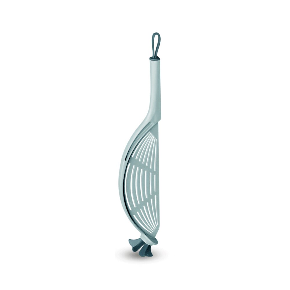 Kitchen Rice Drainer Washing Stirring Sieve Household Plastic Rice Washer Noodle Fruit Cleaner Multifunctional Colander Tools: Blue