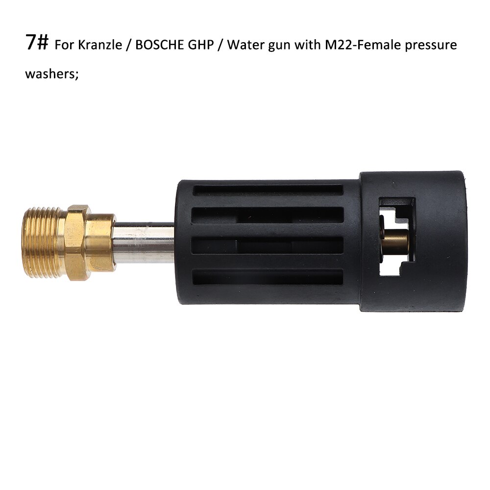 HD/ HDS Pressure Washers Connecting Garden Hose Car Washer M22 Pressure Washer Connector Nozzler Washer Adapter For Karcher: 7