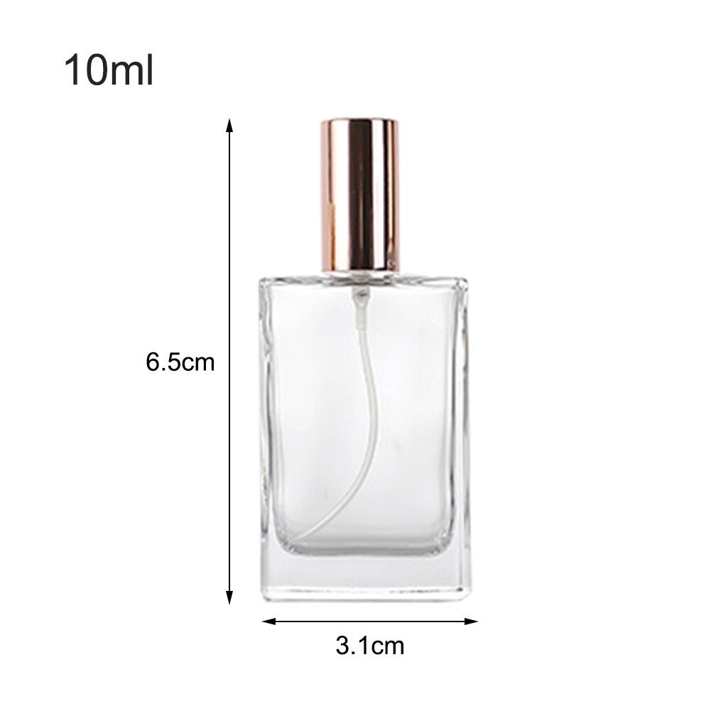 10ml Lege Navulbare Draagbare Parfum Fles Reiziger Glas Spray Verstuiver Transparante Parfum Container