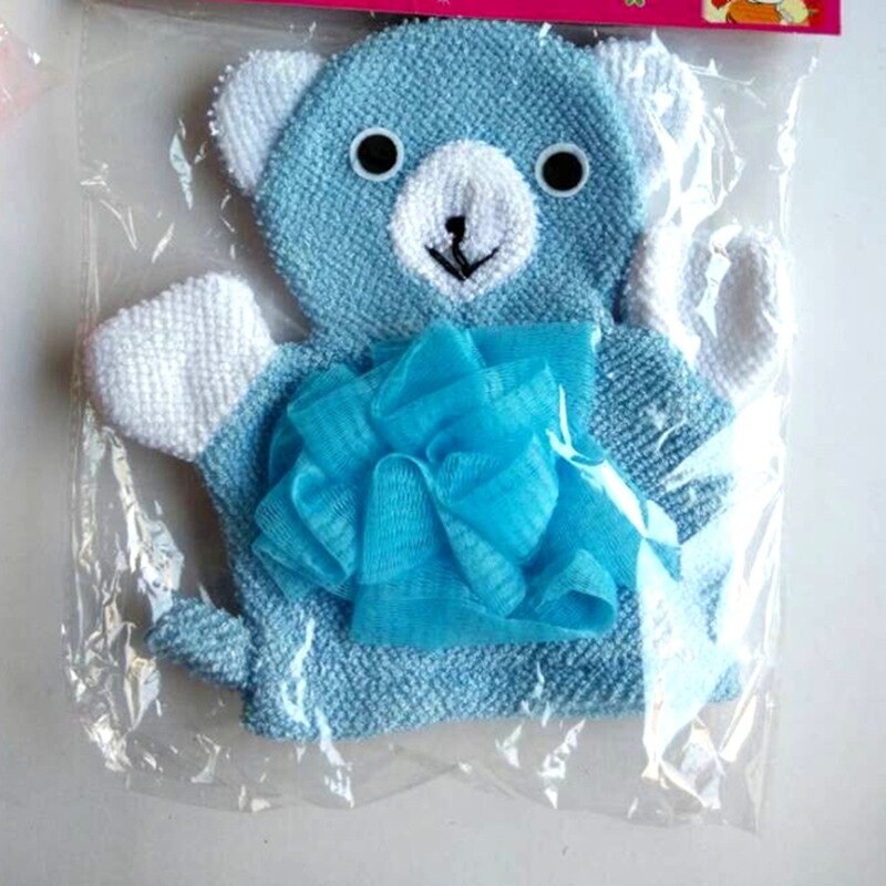1 st söta barn baby shower badhandduk 5 färger djur stil dusch tvätt tyg handdukar: Blå björn