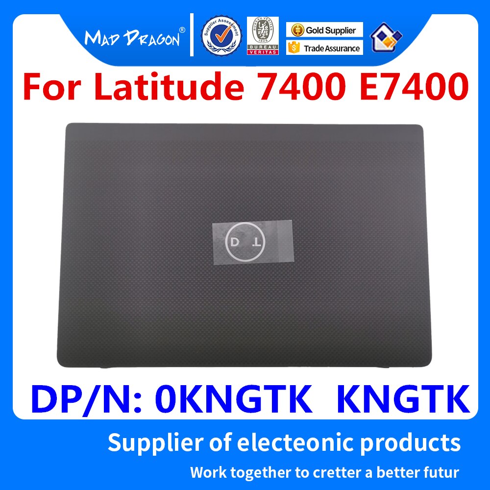 Laptop original LCD Rear Lid Back LCD Top Cover Case Touch section For Dell Latitude 7400 E7400 0KNGTK KNGTK AQ2EE000202