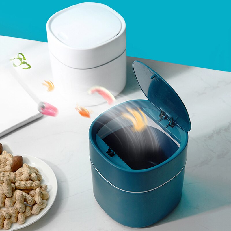 Waste Bin Small Trash Can Mini Desktop Litter Trash Little Table Top Trash Box For Desk Car Trash Bin