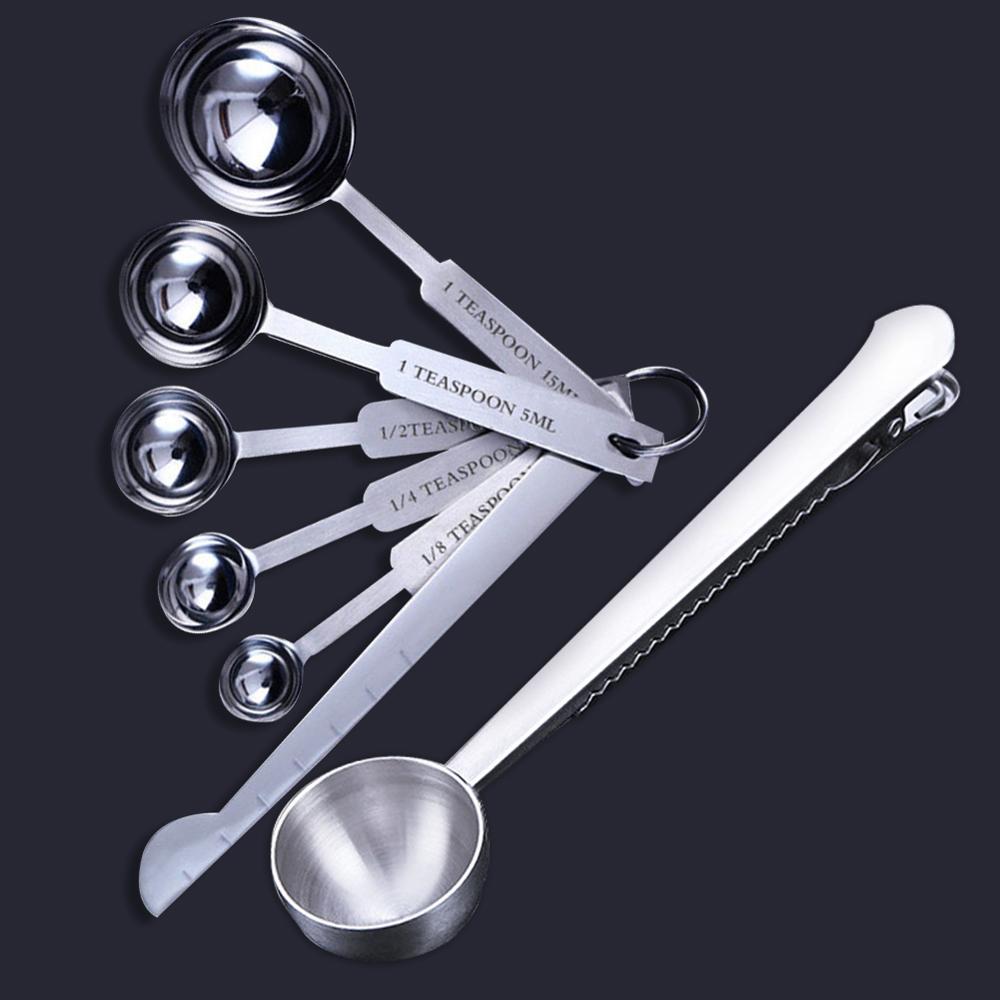 Measuring Tools Spoons 6 Set Measuring Spoons Kitchen Scales Stainless St... – Vicedeal