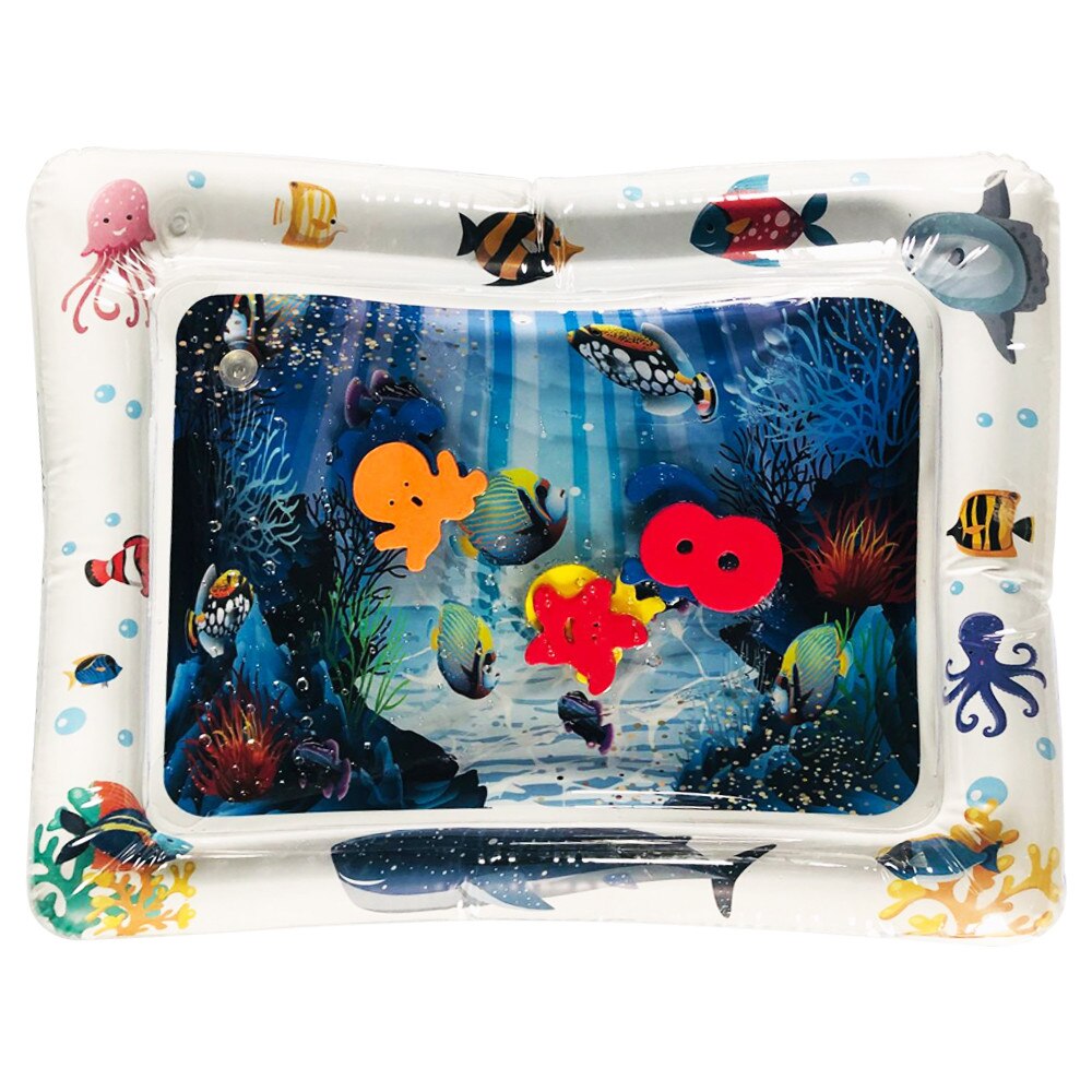 Hot! 9 projetos do bebê crianças esteira do jogo de água inflável infantil barriga tempo playmat criança para o bebê diversão atividade centro de jogo navio da gota: A