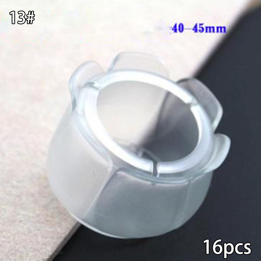 16x Silikon Gummi Stuhl Bein Füße Pads Möbel Umfasst Schutz Für Quadratische bilden Tisch Bein Abdeckung: 13