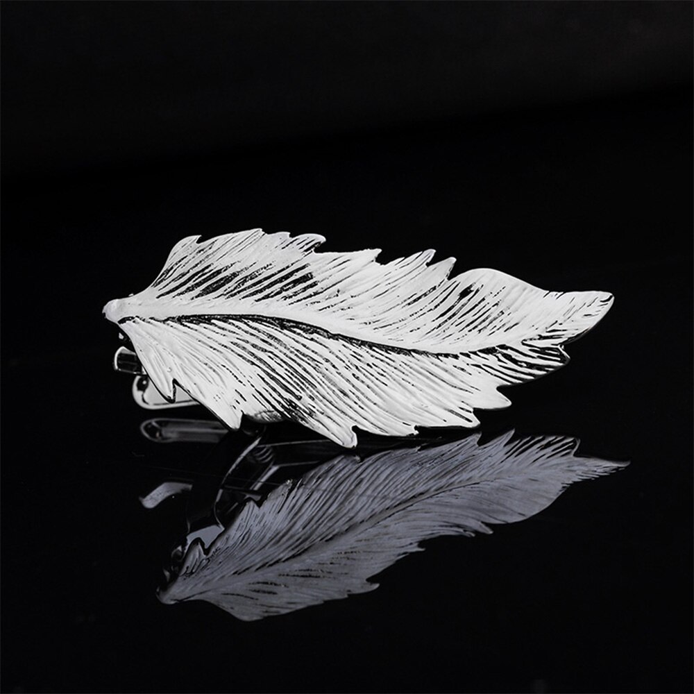 1pc Men Tie Clip Fish Bone Leaf Guitar Feather Saxophone Multiple Styles Tone Metal Tie Clip Tie Bar Necktie Clips