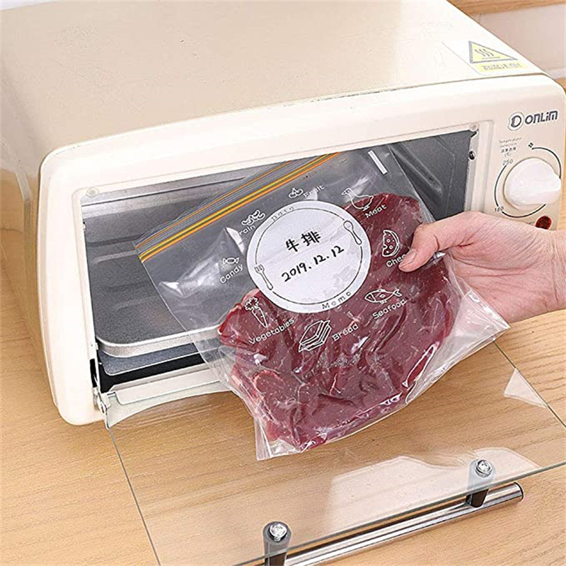 Reusable Fresh-Keeping Zipper Bag Food Plastic Bag Vegetable Fruit Storage Freezing Leakproof Sealed Bags Kitchen Accessories