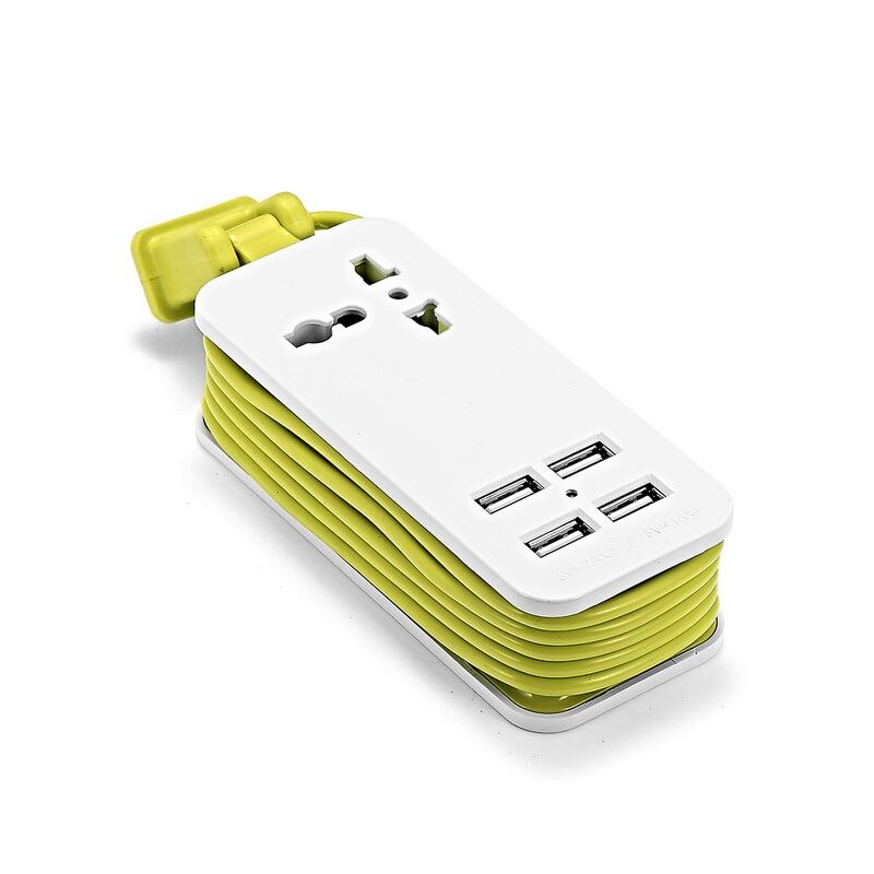 US Japan Plug Extension Socket Outlet US CHN Travel Power Strip Surge Protector With 4 USB 5V 2A Smart Phone Charger Wall