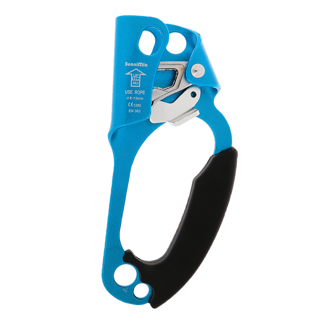 Baumpfleger Baum Klettern Rechts/Links Hand Ascender Riser 8-13mm Seil Klemme Erfassen Gerät-CE genehmigt Engineering Höhlenforschung: Blue Right Hand