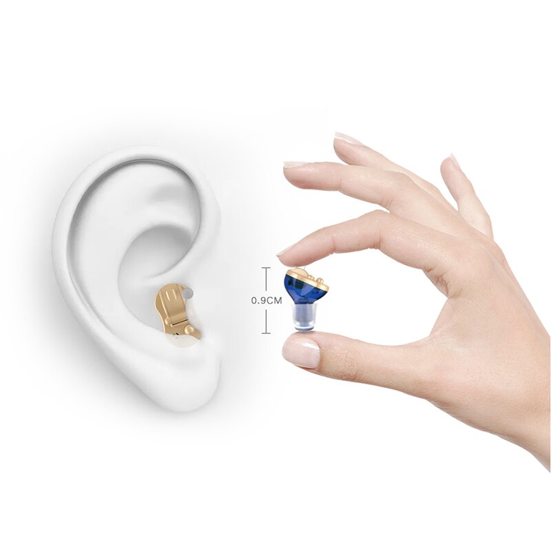 Hearing aids for deafness mini elderly sound amplifier in ear Micro Hearing Aid for Seniors Invisible Adjustable Wireless with