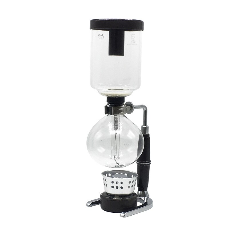 Classic Siphon Coffee Maker DIY Coffee Pot High Temperature Resistance Syphon Pots Hand Brewed Coffee Set: 2 cups