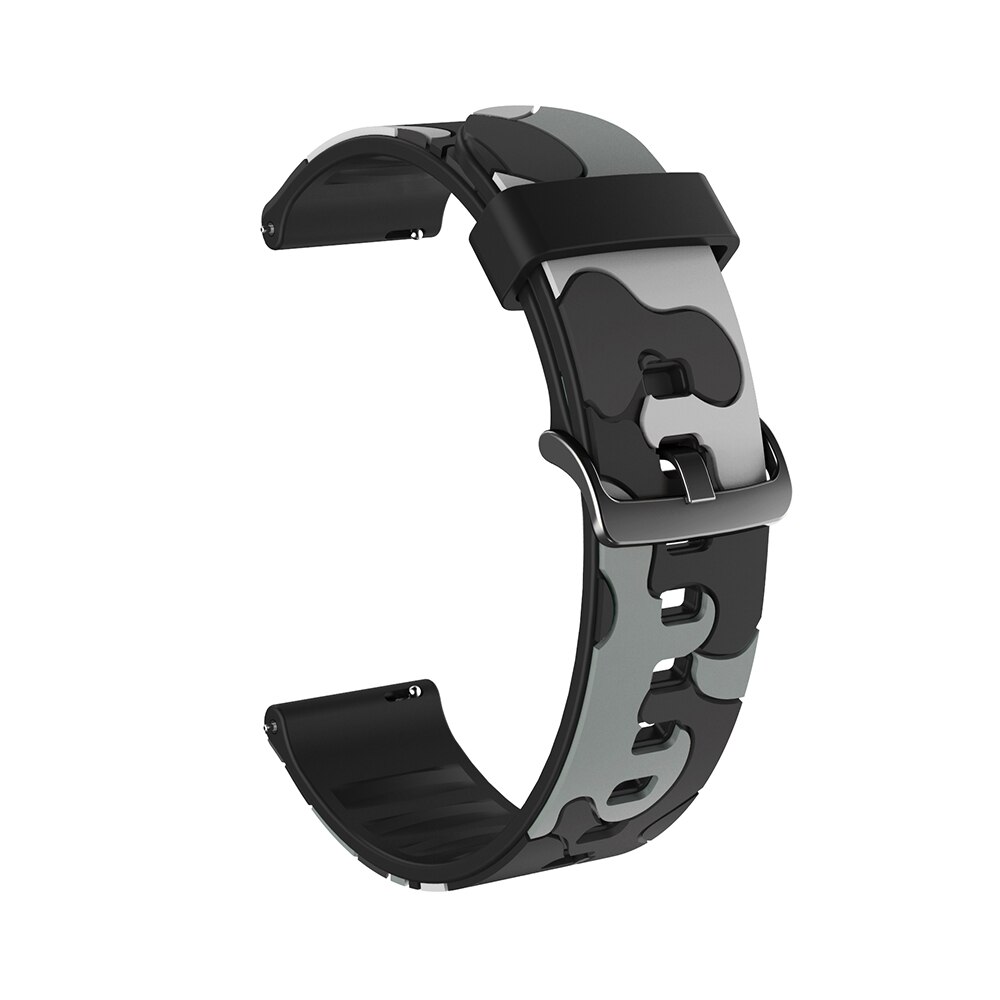 Bracelet Sport intelligent à motif de Camouflage, pour Huawei Watch GT 2 2e GT2, 42mm 46mm, 20mm 22mm: Camouflage gray / 20mm(gt 2 42mm)
