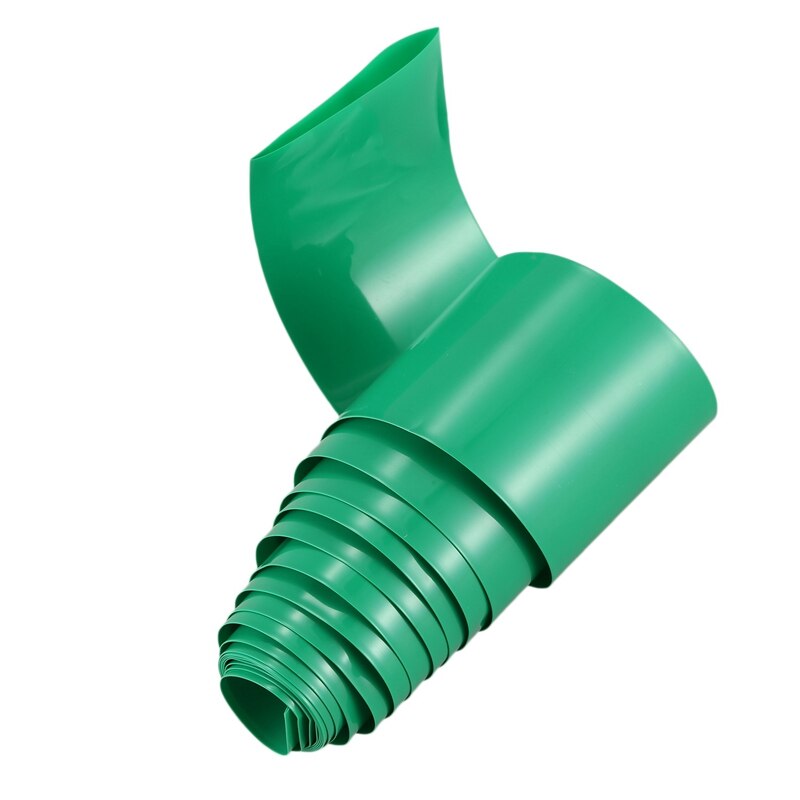 12v kablet lydalarm strobe blinkende lys sirene og 2m 50mm mørkegrønn pvc krympeslange pakke inn til 2 x18650 batteri