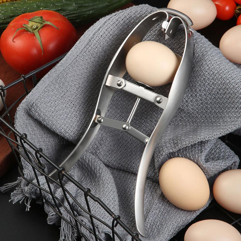 Ei Schaal Breker - Roestvrij Staal Ei Cutter - Draagbaar Ei Separator Gadget - 21.5x12.5cm