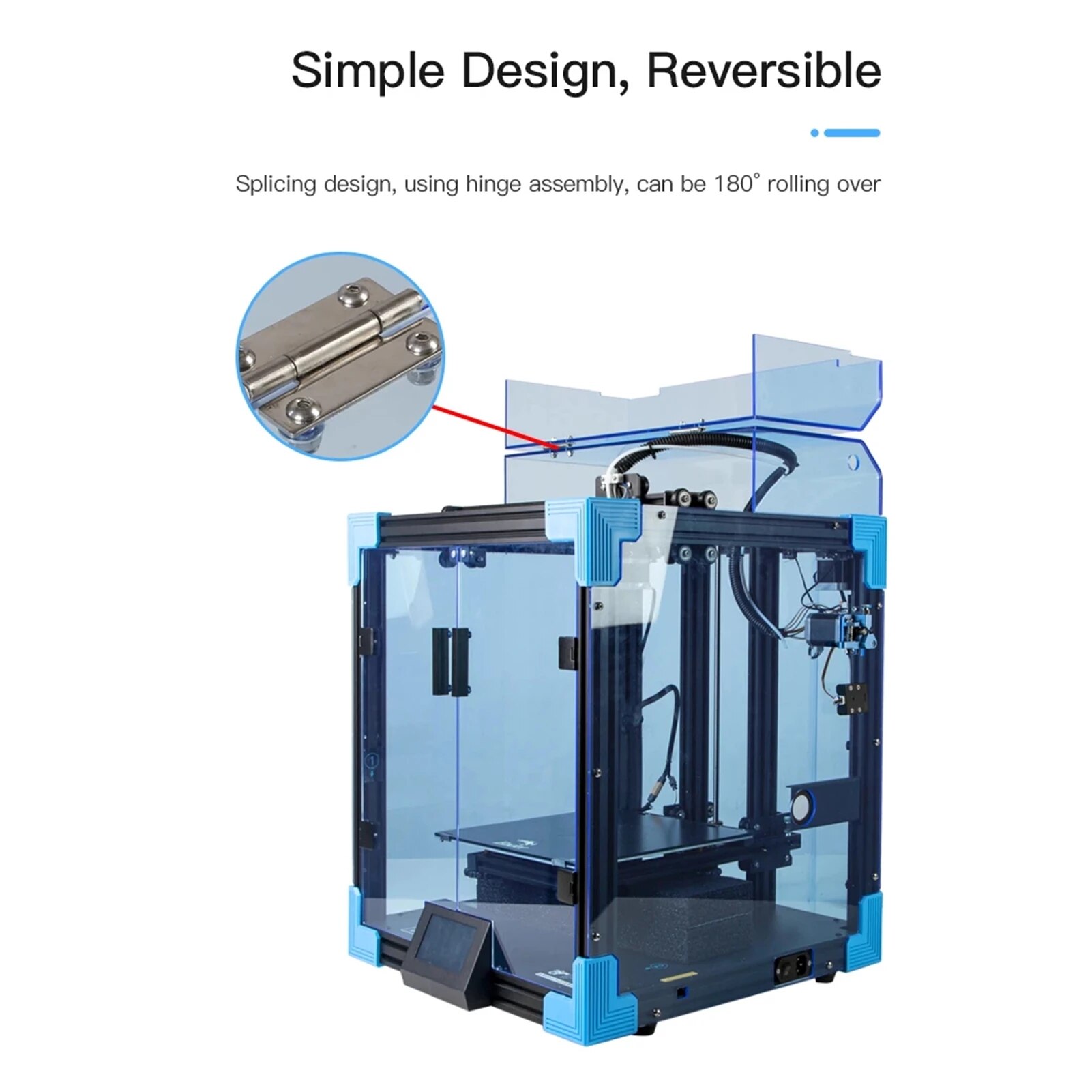 Creality 3d ender -6 3d printer maskine topdæksel med automatisk temperatur fugtighedsmåling skærmdisplay holde varmekabinet
