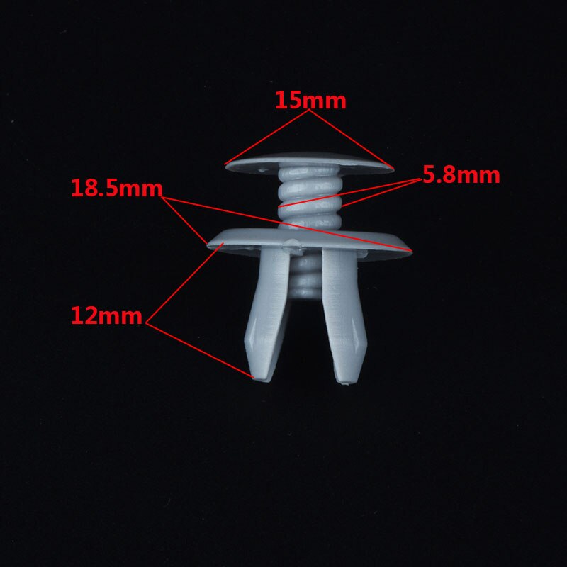 50 Stuks Auto Fasteners Trim Panel Lining Clips Grijs Plastic Houder Rievts Voor Vw Volkswagen T4 T5 Transporter Eurovan
