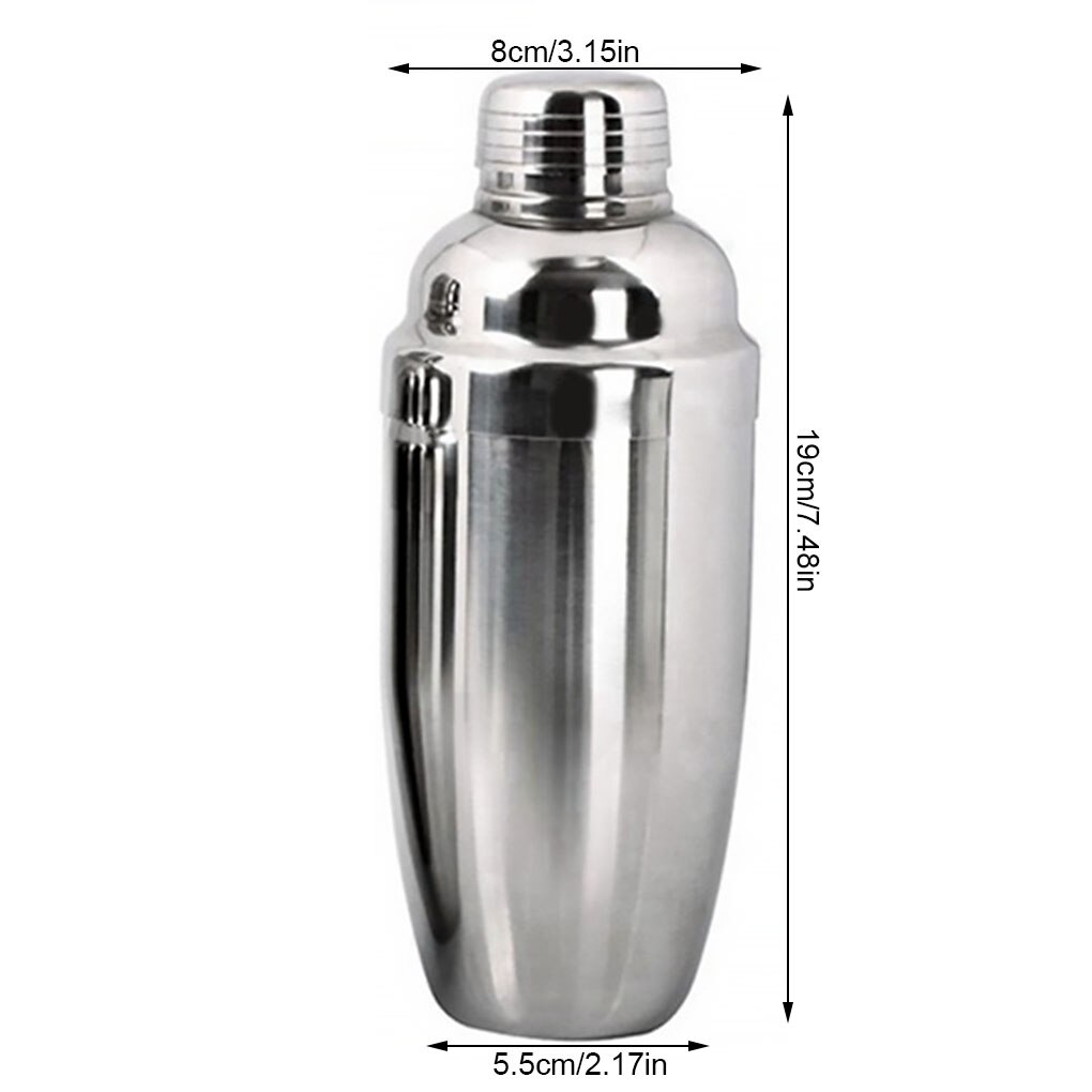 Edelstahl Cocktail Shaker Mixer Wein Martini Boston Shaker Für Bartender Trinken Partei Bar Werkzeuge 250ML/350ML/550ML/750ML: 550ML