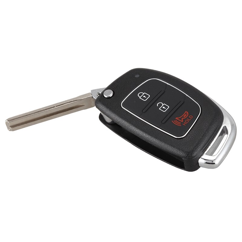 3 Buttons Flip Folding Remote Key Fob Shell Case For Mistra Hyundai Hb20 Santa Fe Ix35 Ix45 Accent I40