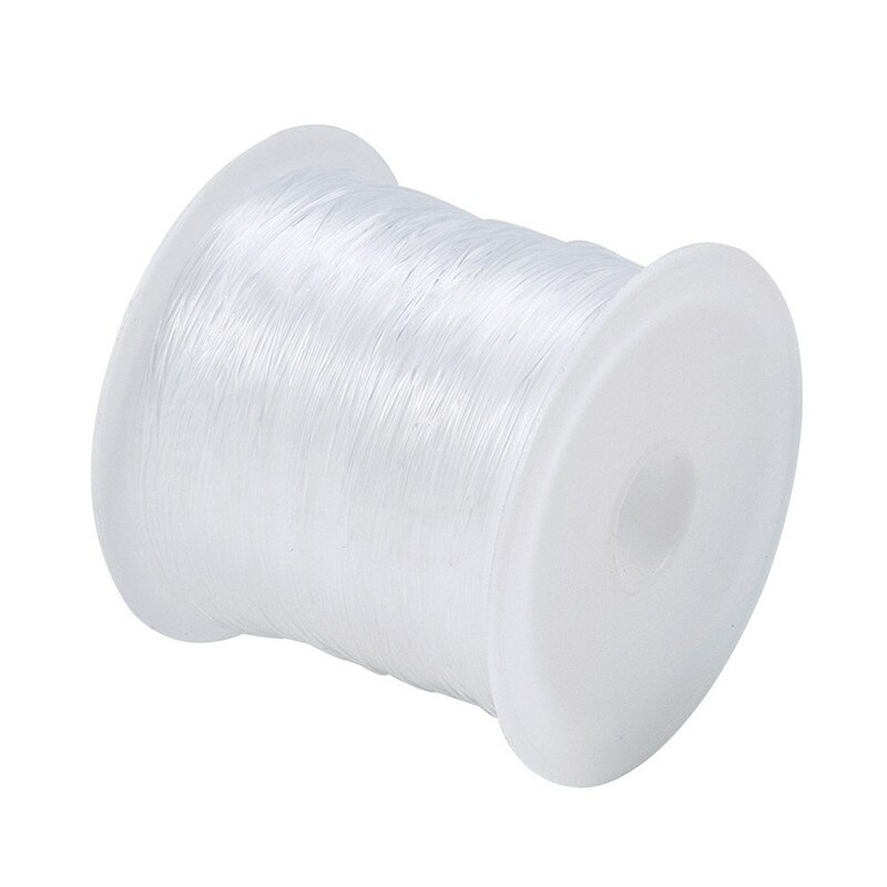 0.2/0.25/0.3/0.35/0.4/0.45/0.5/0.6 Mm 1 Roll Transparante Vissen draad Nylon Draad Wit Voor Sieraden Maken Diy Bevindingen Materiaal