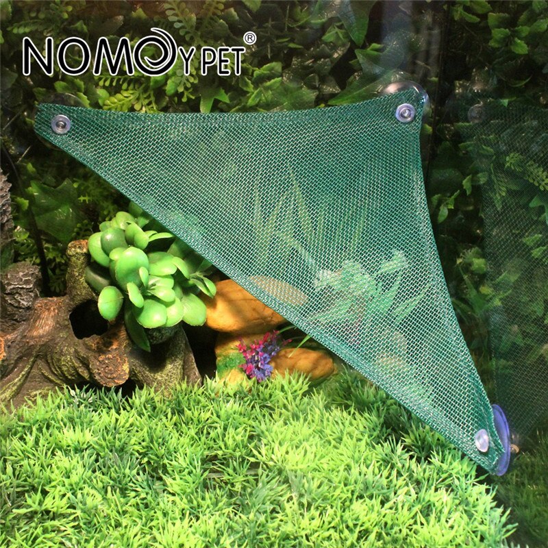Rettile amaca traspirante Mesh triangolare Habitat lettino ponte Decor per prodotti di arrampicata lucertola drago barbuto