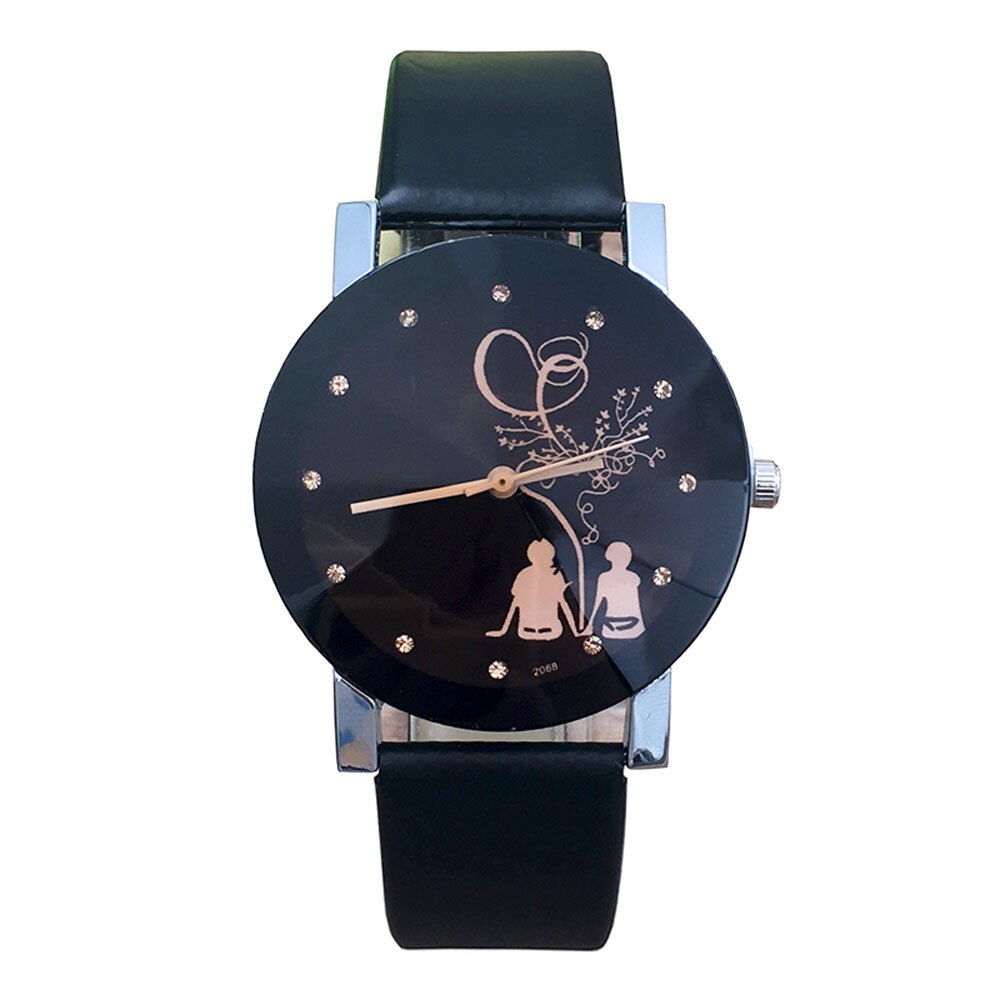 OTOKY Watches Student Couple Stylish Spire Glass Belt Quartz Watch imitation leather Sport Wristwatch Relogio Feminino