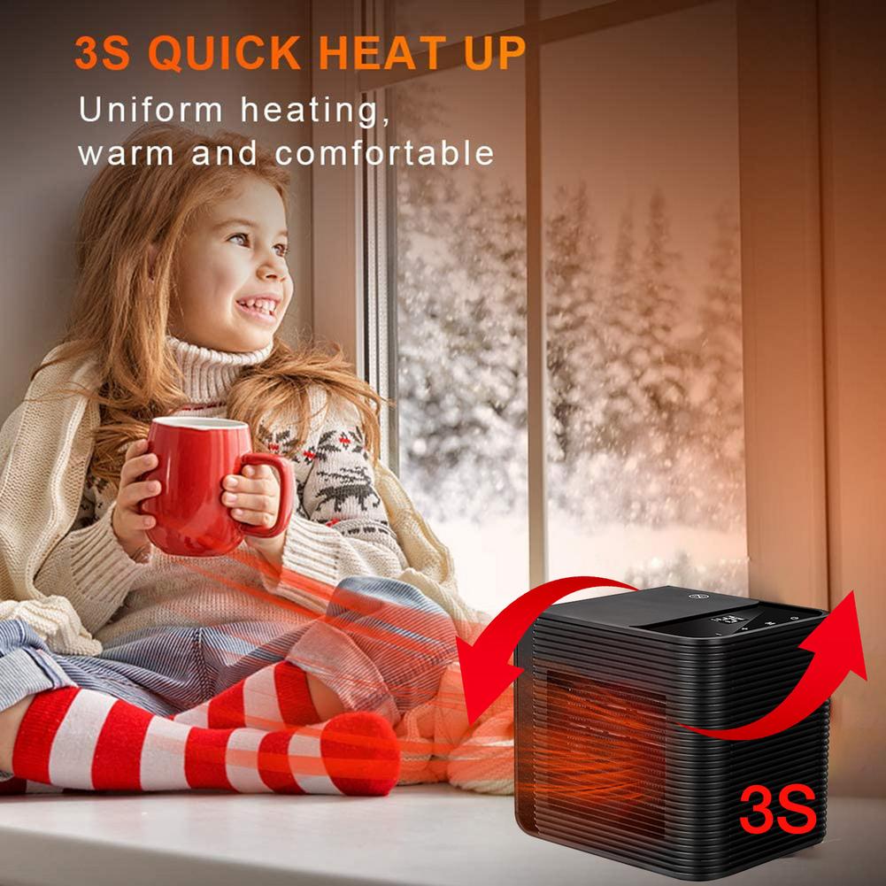 2000W Electric Space Heater Portable High-power Fan Space Heater Winter Warmer Home Office Desk 220V For Winter Bathroom Heating