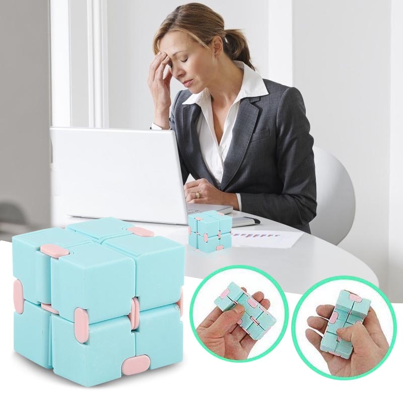 Flip Cube Tasche Puzzle Unbegrenzte Linderung von Stress Angst und Dekompression Schreibtisch Spielzeug Unendlichkeit Cube Figet Spielzeug Trending