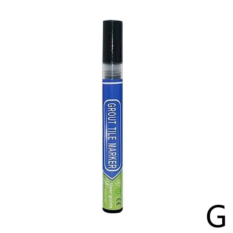 Tile Caulking Pen Color Waterproof Tile Gap Repair Pen Tiles Refill Grout Pen Mouldproof Filling Agents Bathroom Paint Cleaner: black