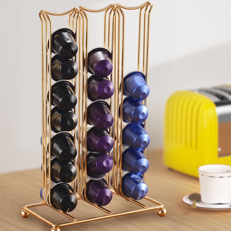 42 tasses café Capsule support café dosettes support Capsules étagère de rangement Organization support café Capsule distributeur