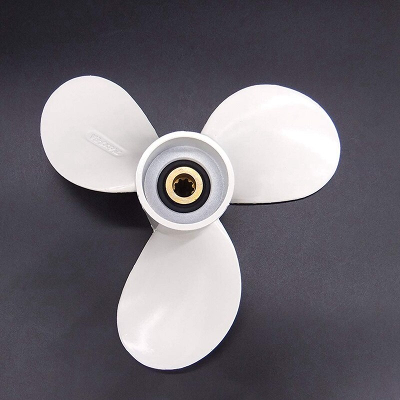 7 1/2X7 Voor 4Hp 5Hp 6Hp Voor Yamaha 9 Tand Wervelkolom Aluminium Propellers Buitenboordmotoren Marine Propeller 6E0-45943-01-El