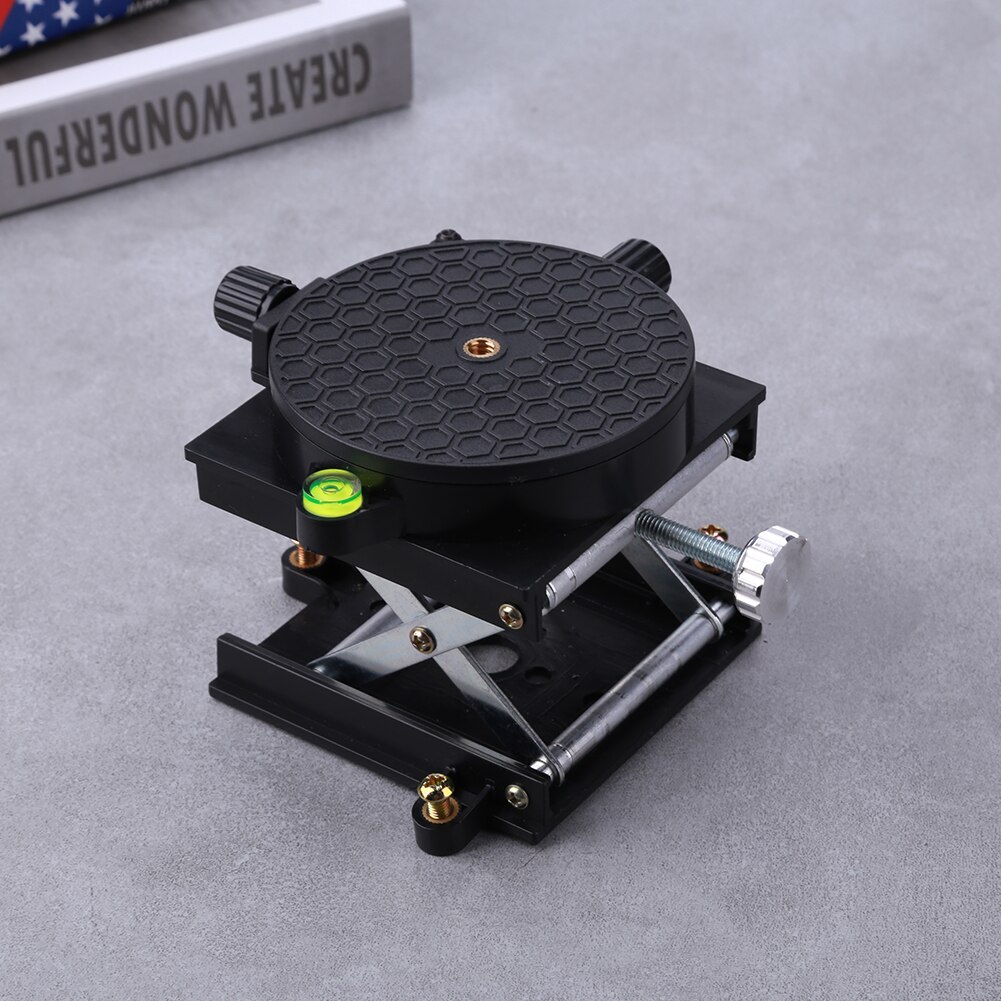 360 Degree Rotation Woodworking Router Lift Table Adjustable Engraving Lifting Stand Manual Lifting Platform Woodworking Benches