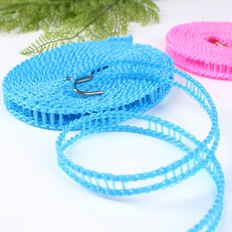Draagbare Anti-Slip Winddicht Waslijn Hek Type Waslijn Drogen Quilt Touw 5-10M Waslijn Outdoor Reizen waslijn