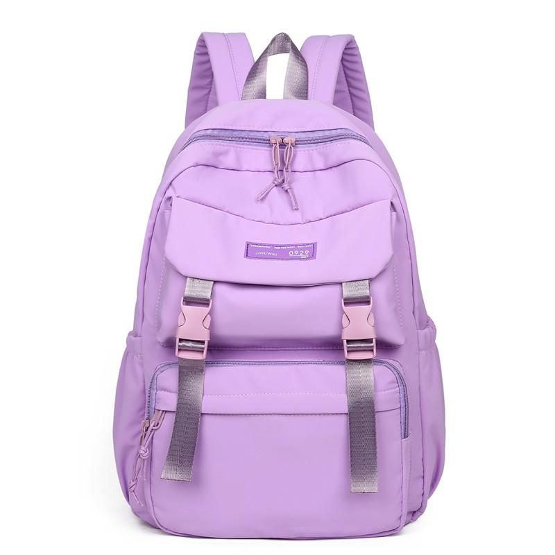 Frauen Rucksack Schule Taschen Für Teenager Mädchen: Violett