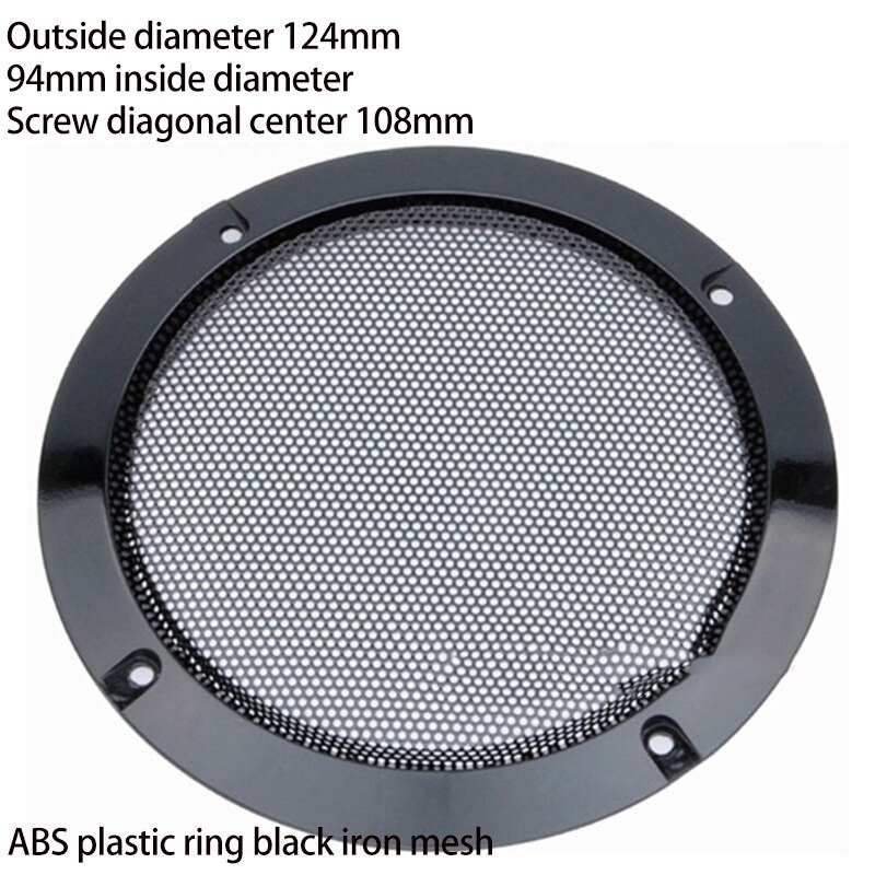 2Pcs 4 Inch Speaker Speaker Grille Speaker Face Shield Replaceable Round Speaker Protection Grille