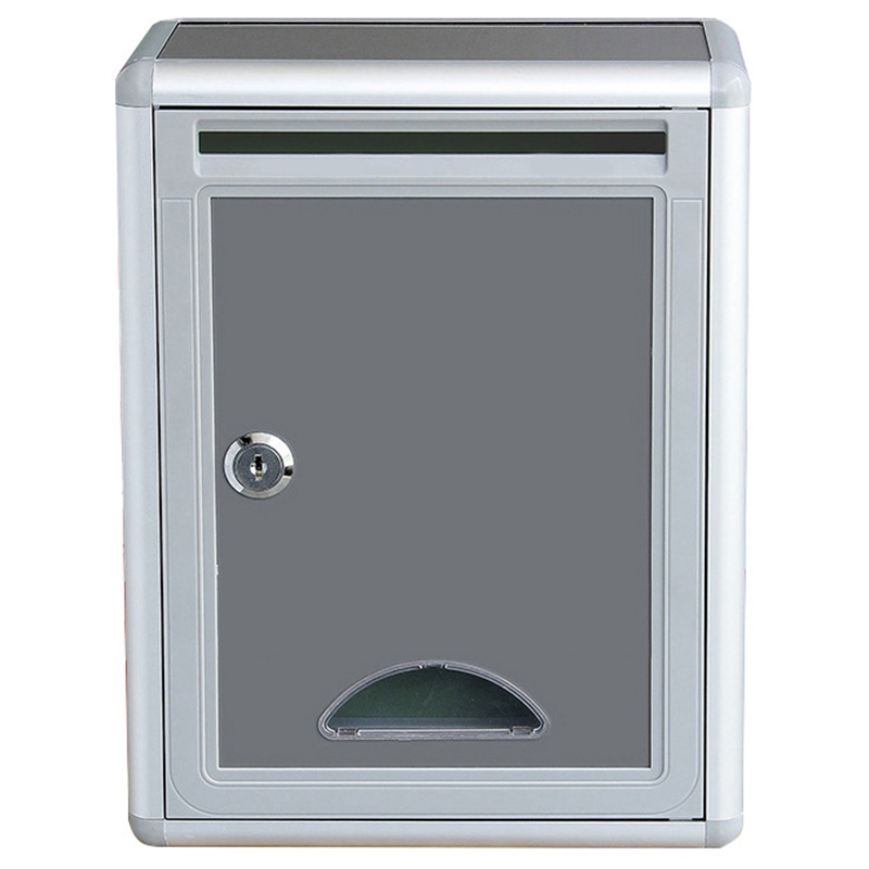 Topvintage aluminiumslegering låsbar sikker post brev postkasse postkasse postkasse til hjem haven ornament dekoration
