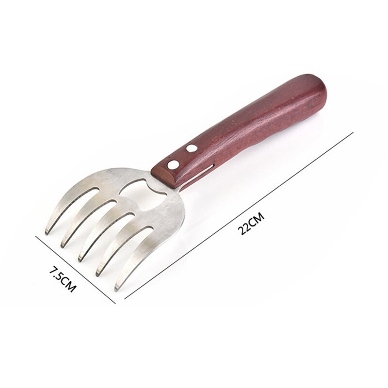 YOMDID Multifunctional Meat Separator BBQ Bottle Opening Tool Stainless Steel Meat Tearing Forks Bear Claw Meat Dividing Machine