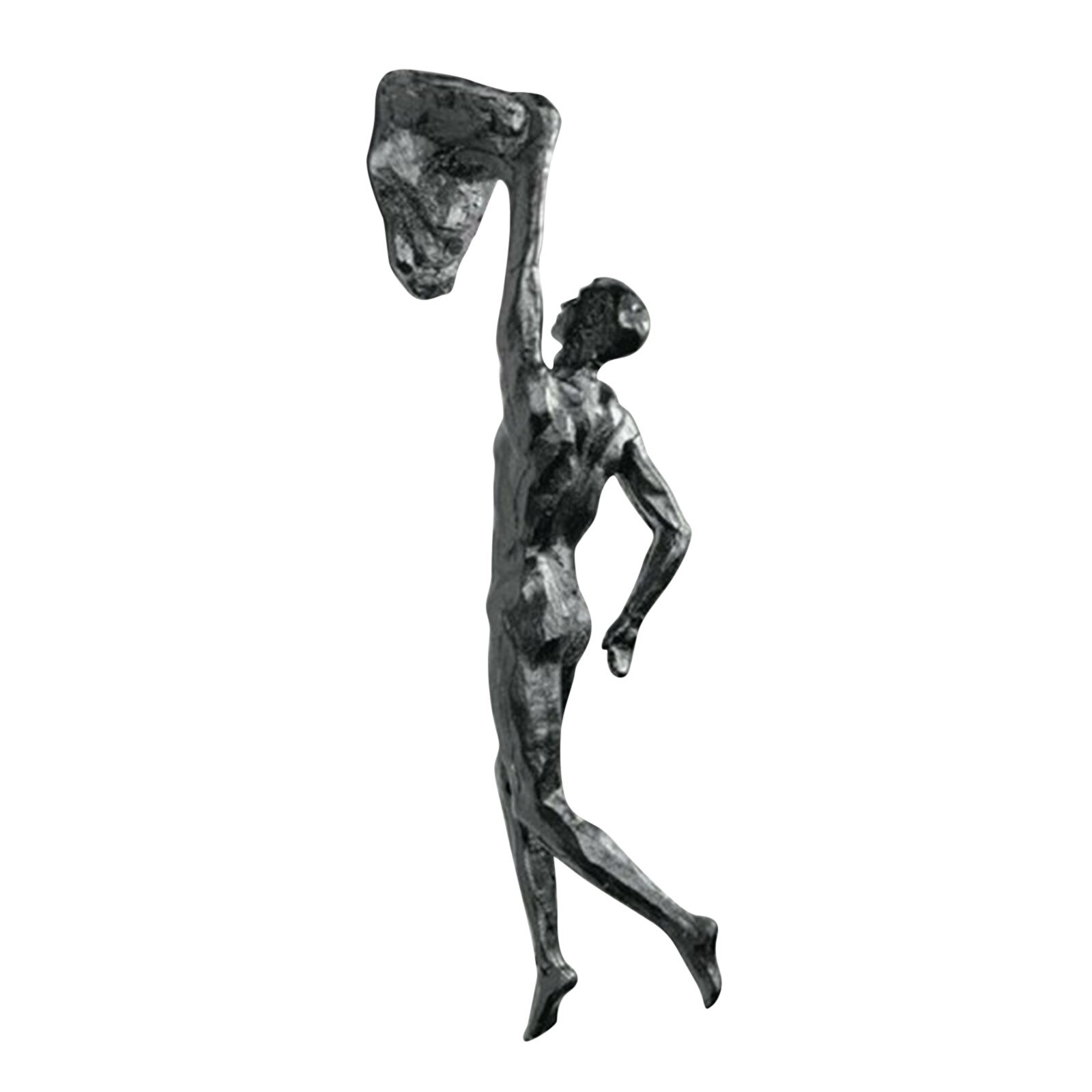 Kreative Klettern Mann Harz Eisen Draht Zauberstab Hängende Dekoration Skulptur Statue Figuren Präsentieren Dekor retro Kreative: A