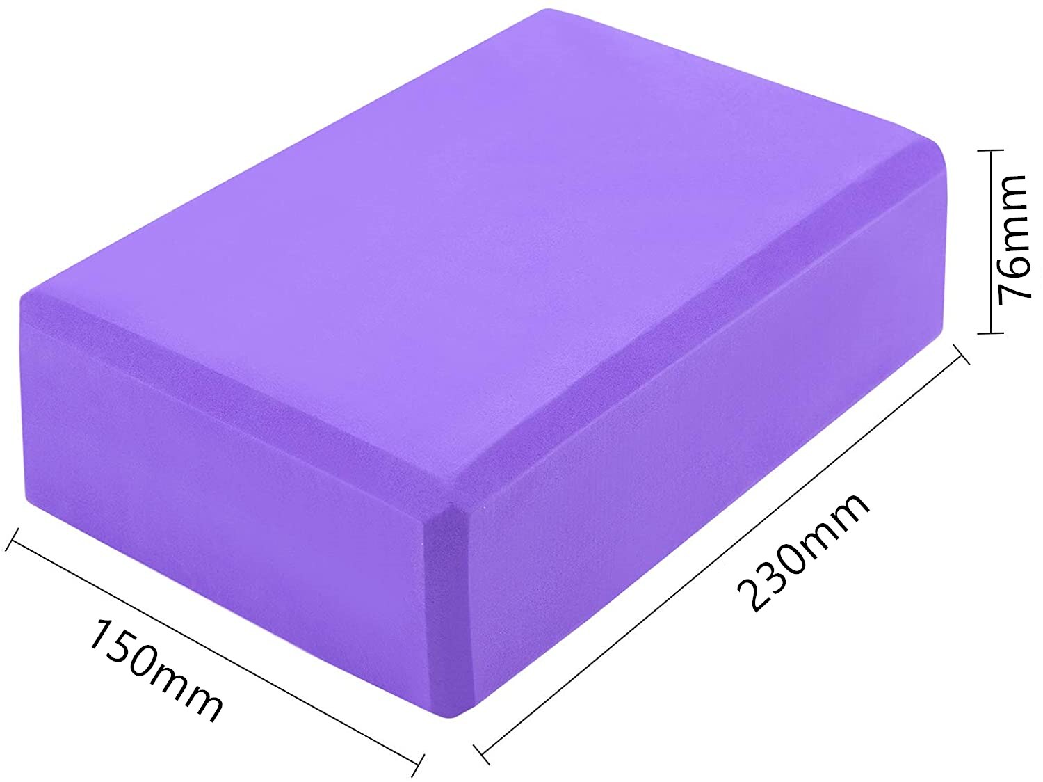 Yoga Blocks 2 Pack Set High Density EVA Foam Block Balance Pad for Fitness, Pilates Stretching Exercise