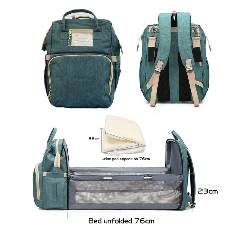 Luiertas Voor Moeder En Baby Rugzak Multifunctionele Baby Bed Zakken Moederschap Verpleging Handtas Wandelwagen Zak