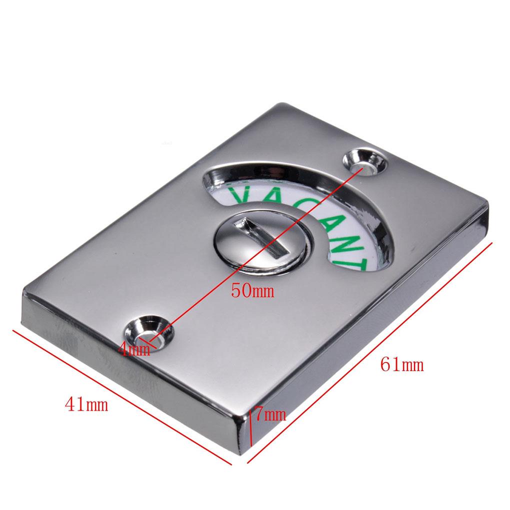 Door Lock Household Replacement Indicator Lock Bolt Fixed Brushed Or Chromed Bathroom Toilet Door Lock Handle Random