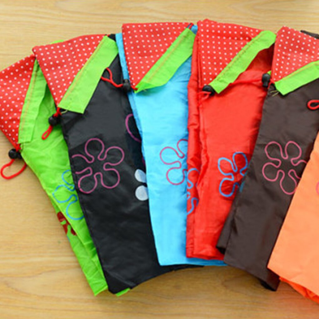 Environmental Storage Bag Handbag Strawberry Foldable Shopping Bags Reusable Folding Grocery Oxford Eco Tote Bag
