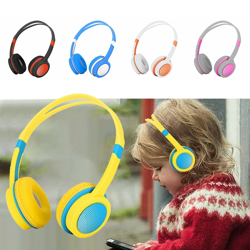 Kids Over Ear Headphones Safely Children Over-Ear Headset with Adjustable Headband for Computer Tablet Kids Earphones