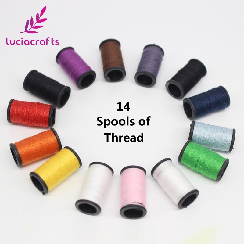 Lucia crafts Approx 12cm 1set/lot sewing kit premium sewing supplies for Mending/Sewing Needs Garment Clothing Accessory J0141